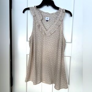 Cabi 4179 Morse Code Tank Top Sleeveless Blouse med new